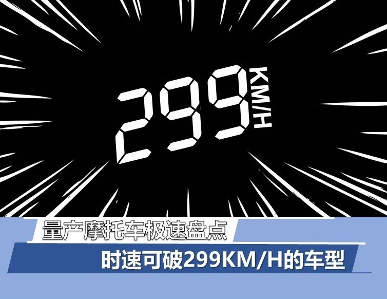 量产摩托车极速盘点 时速可破299km/h的车型