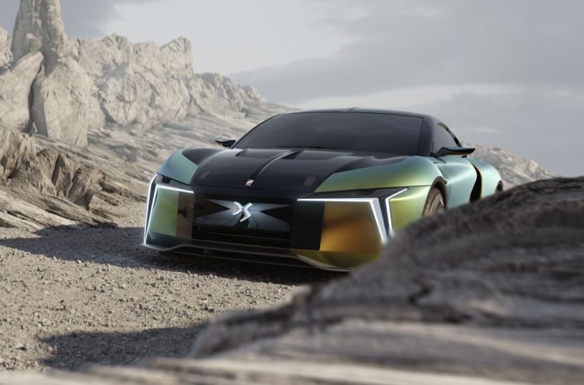 外观方面,ds e-tense performance整体采用双门跑车车身结构,并应用了