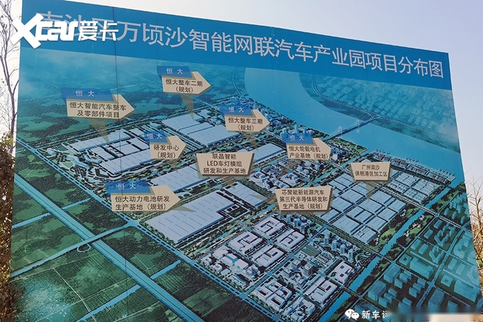 探访恒大广州南沙汽车城首期整车工厂厂房建完