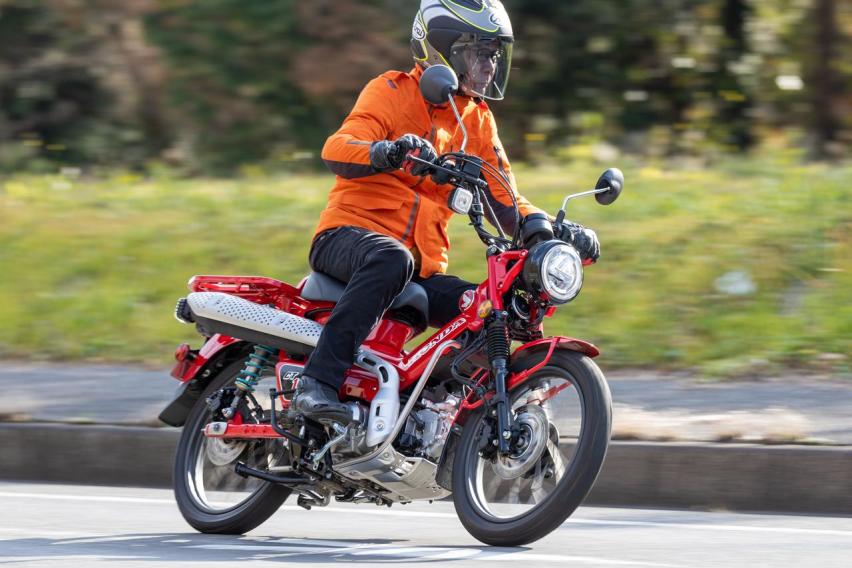 车虽小巧但能穿林过溪,本田legare ct125 huntercub