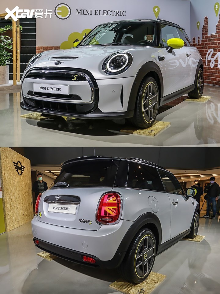 外观方面,mini cooper se 的车身尺码相较燃油版本有些微不同,车身长