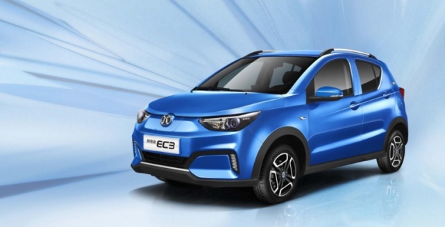18万,而北汽新能源ec3 2019款灵动版的售价为7.
