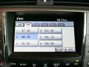 2009款300C 中控台显示屏