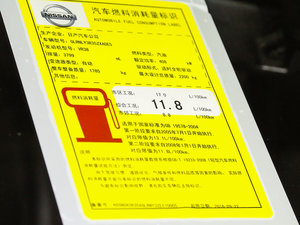 2017款3.8T 旗舰版 工信部油耗标示