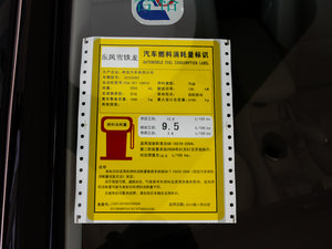 2011款2.3L 自动尊驭版 工信部油耗标示