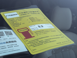 2018款320T 尊贵版 工信部油耗标示
