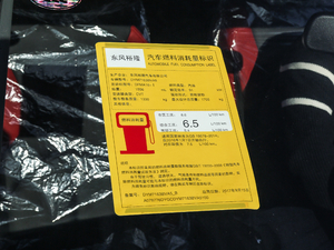 2017款1.6L CVT骑士版 工信部油耗标示