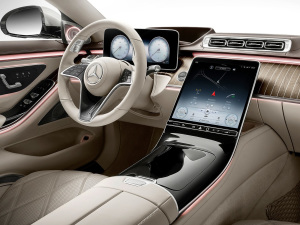 2021款S 580 4MATIC 美国版 中控区