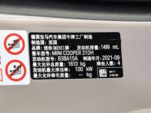 2022款改款 三门版 1.5T COOPER 艺术家 其它
