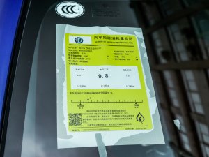 2021款2.0T 280HP 豪华版 工信部油耗标示
