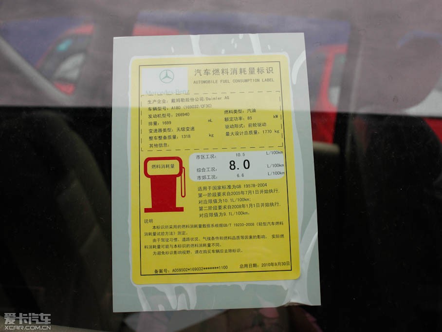 2011YA(M) A 180 CVT