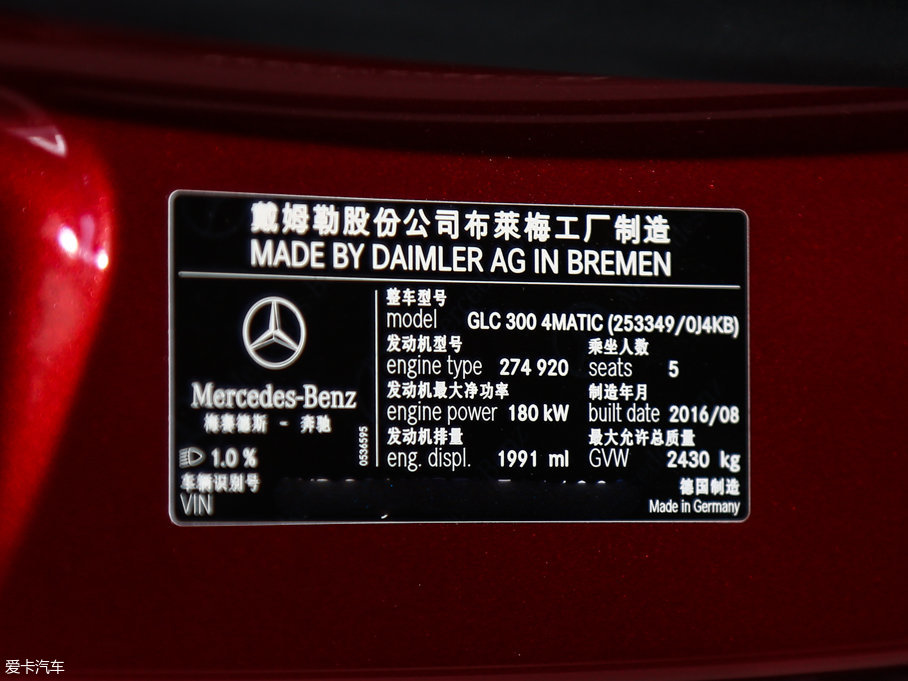 2017YGLCCoupe(M) GLC 300 4MATIC ISUV