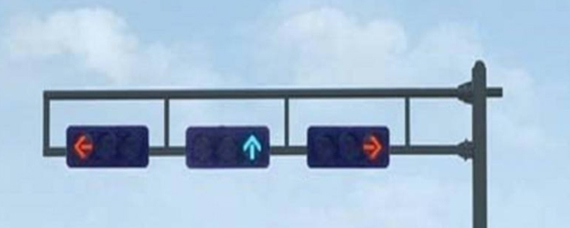 左前方行驶看什么灯？
