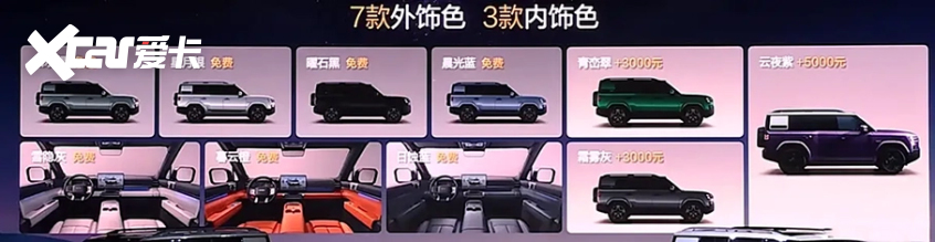 方程豹钛7EV闪充版上市售价1998万元起(图3)