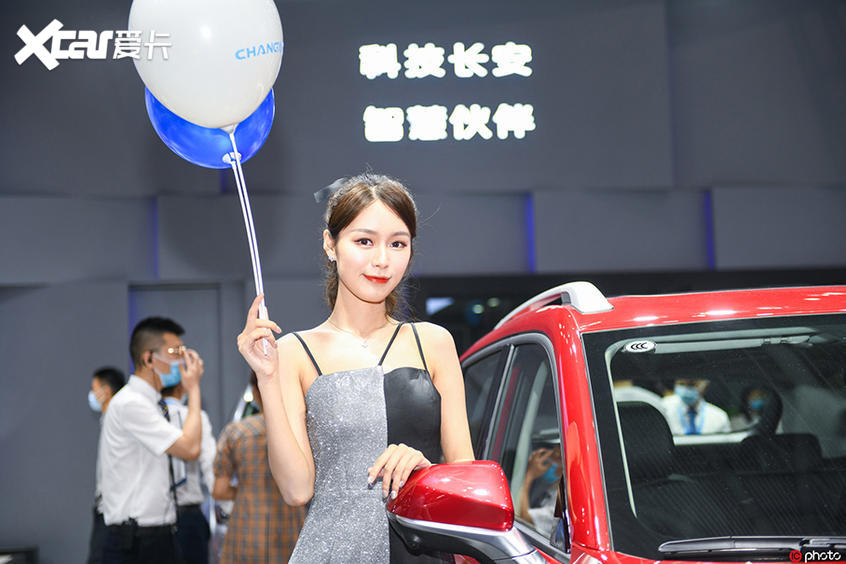 重庆车展；模特；美女；性感
