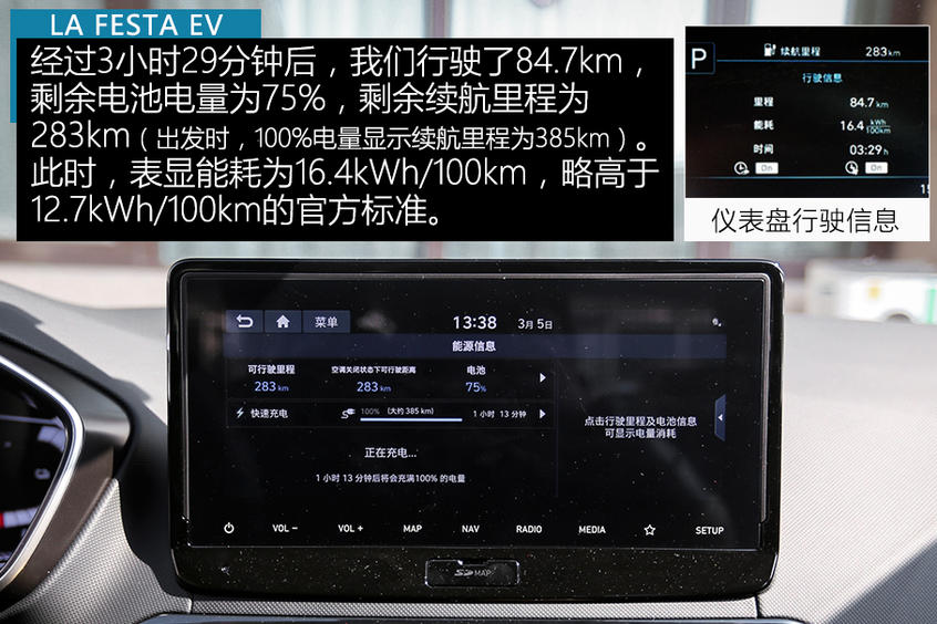 测试北京现代菲斯塔纯电动