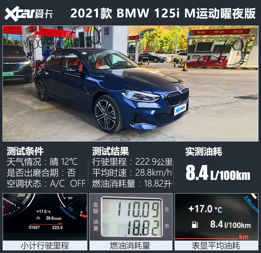 测试BMW 1系M运动曜夜版