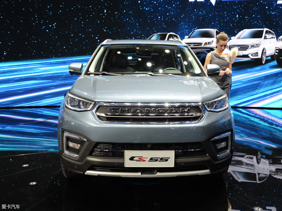 2017上海車展；靜評(píng)；實(shí)拍；長(zhǎng)安CS55
