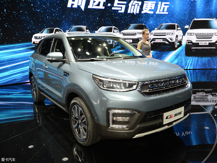 2017上海車展；靜評(píng)；實(shí)拍；長(zhǎng)安CS55