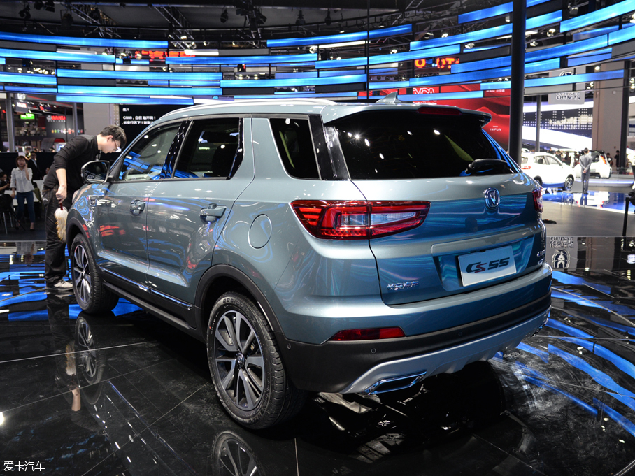 2017上海車展；靜評(píng)；實(shí)拍；長(zhǎng)安CS55