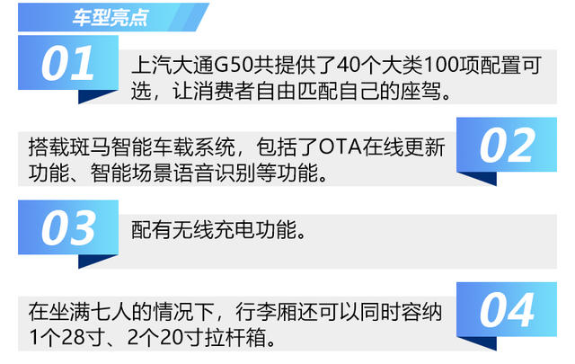 上汽大通G50靜態評測