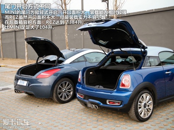 小資生活你選哪個？對比RCZ/MINI COUPE