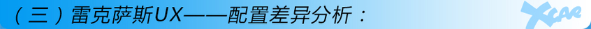 雷克萨斯UX购车手册