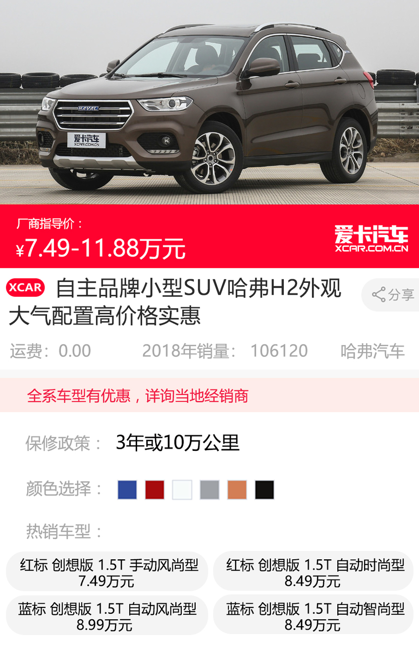 小型SUV