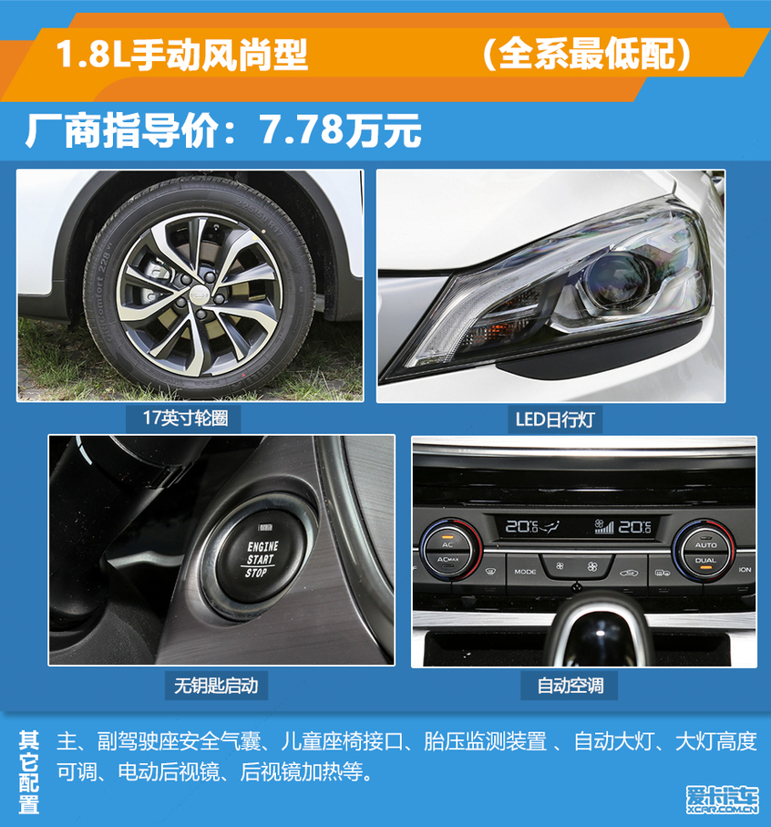 帝豪GS配置差異