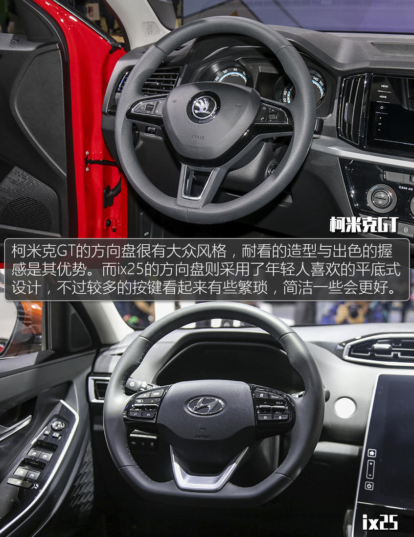柯米克GT對比ix25：內飾對比