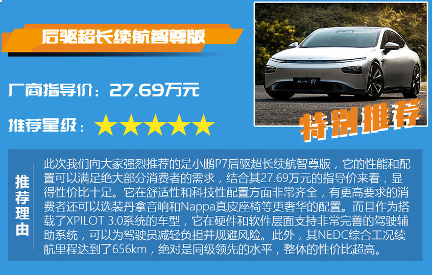 小鵬P7購車手冊：配置分析及推薦