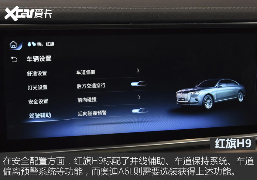 紅旗H9對比奧迪A6L