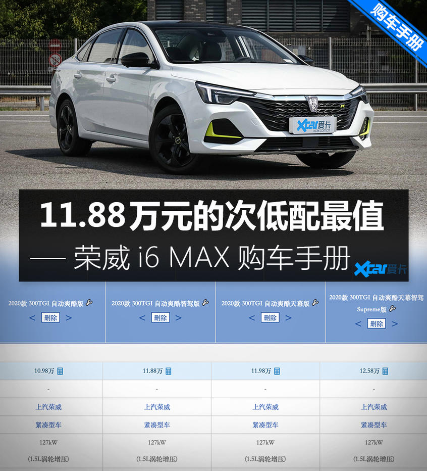 荣威i6 MAX购车手册