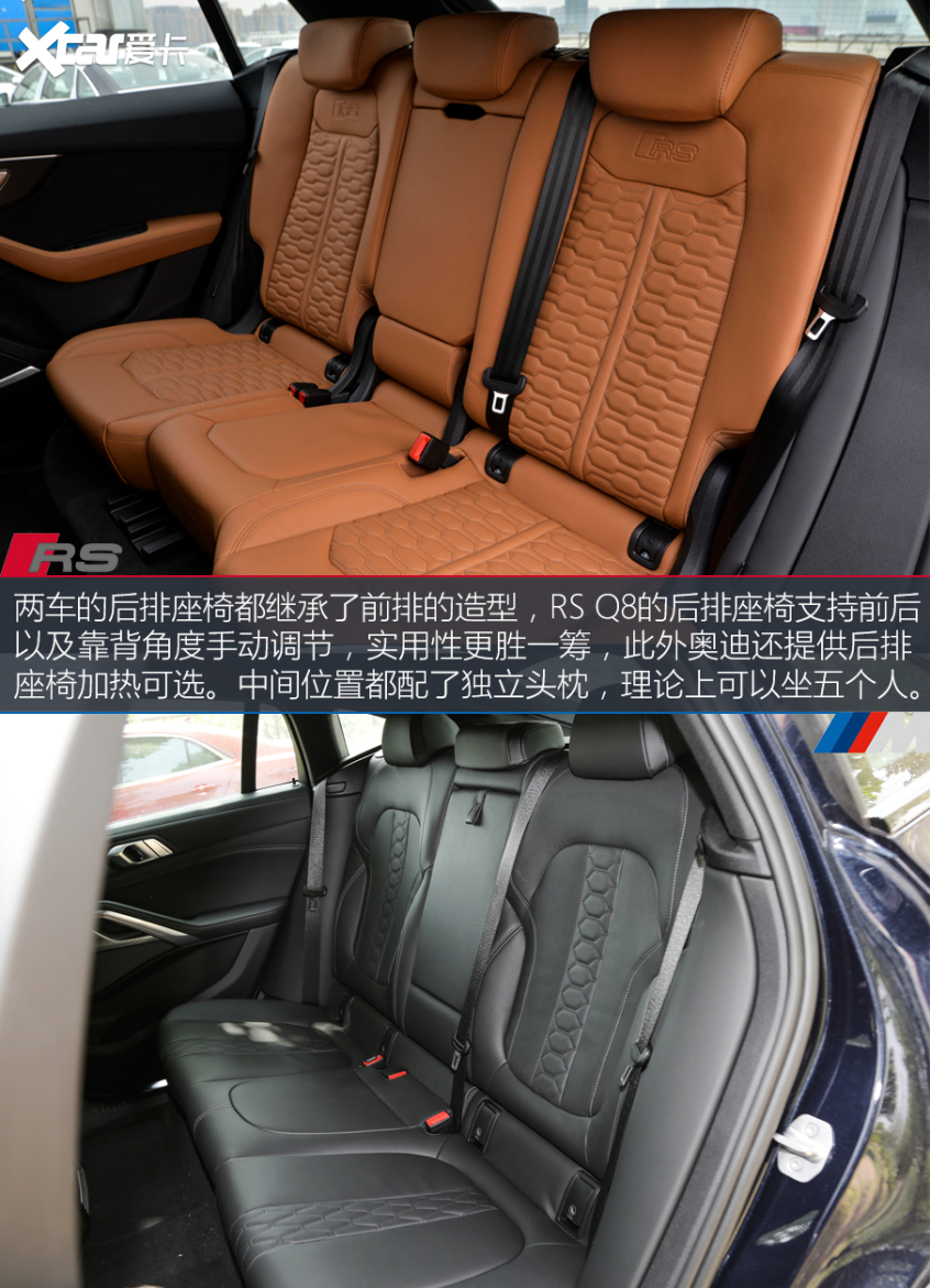 奧迪RS Q8對比BMW X6M