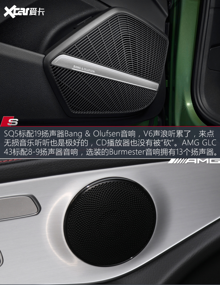 奧迪SQ5對比奔馳AMG GLC 43
