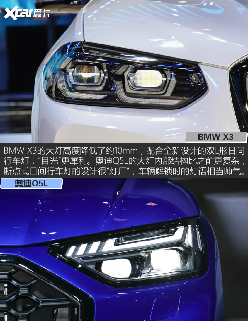 BMW X3對比奧迪Q5L