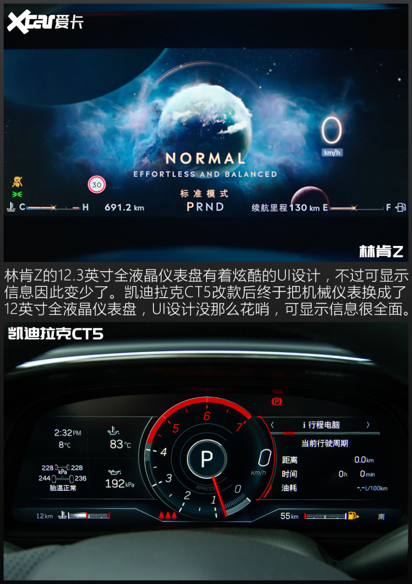林肯Z對比凱迪拉克CT5