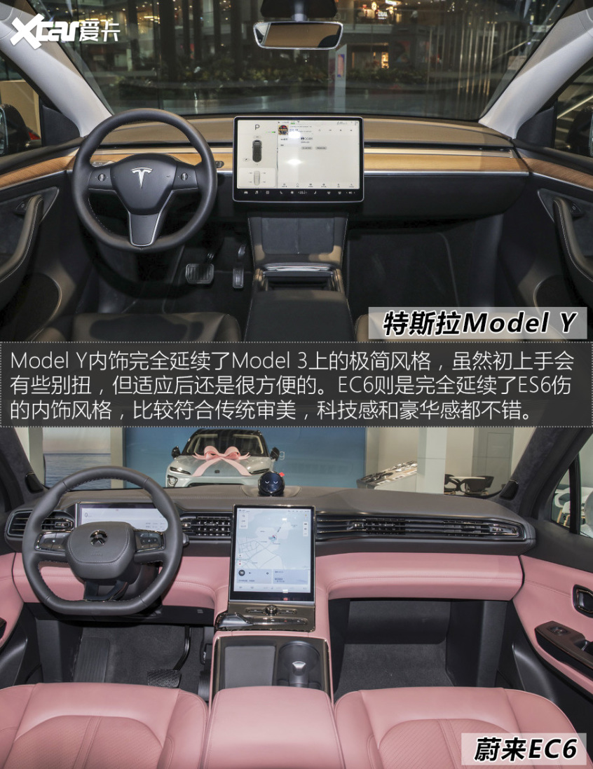 特斯拉Model Y對(duì)比蔚來(lái)EC6