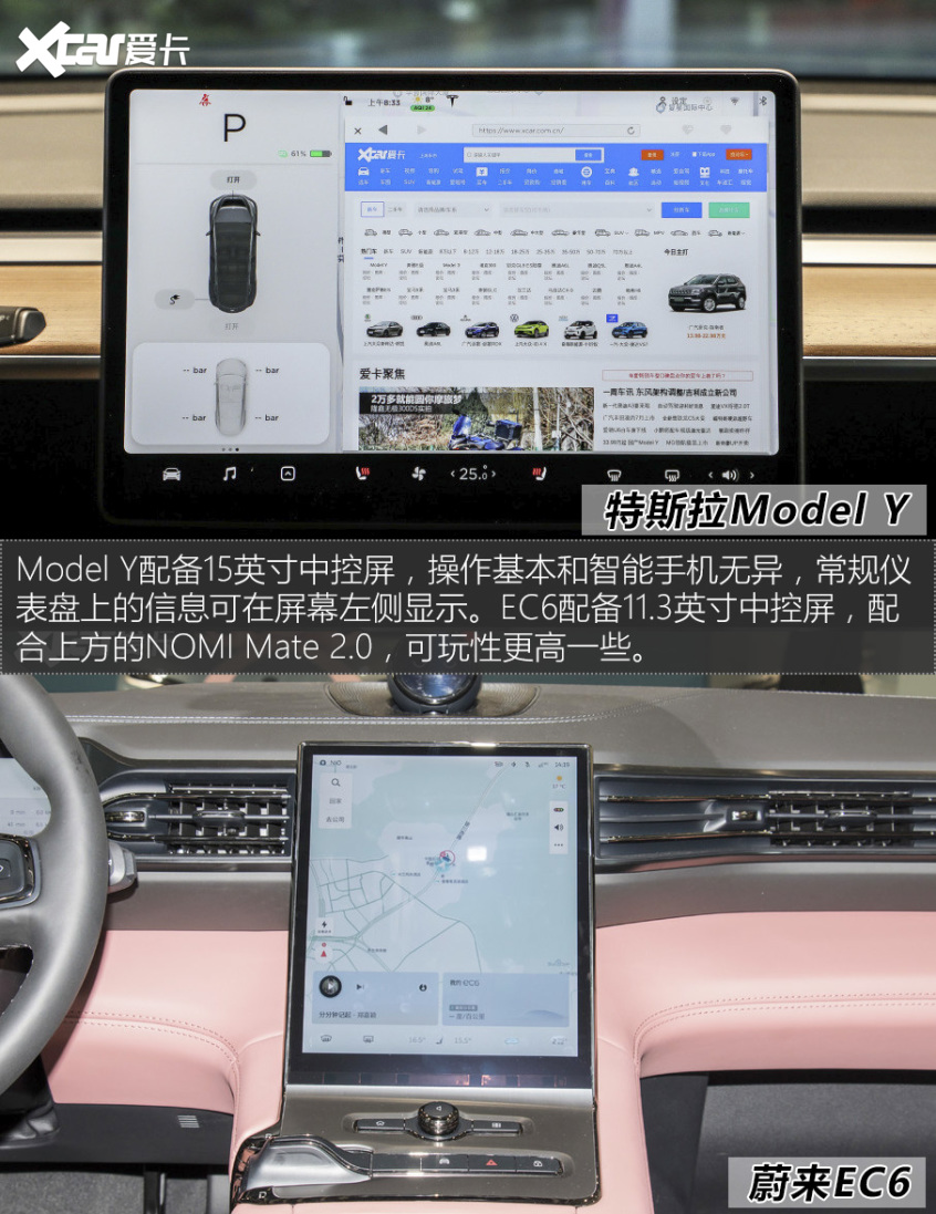 特斯拉Model Y對(duì)比蔚來(lái)EC6