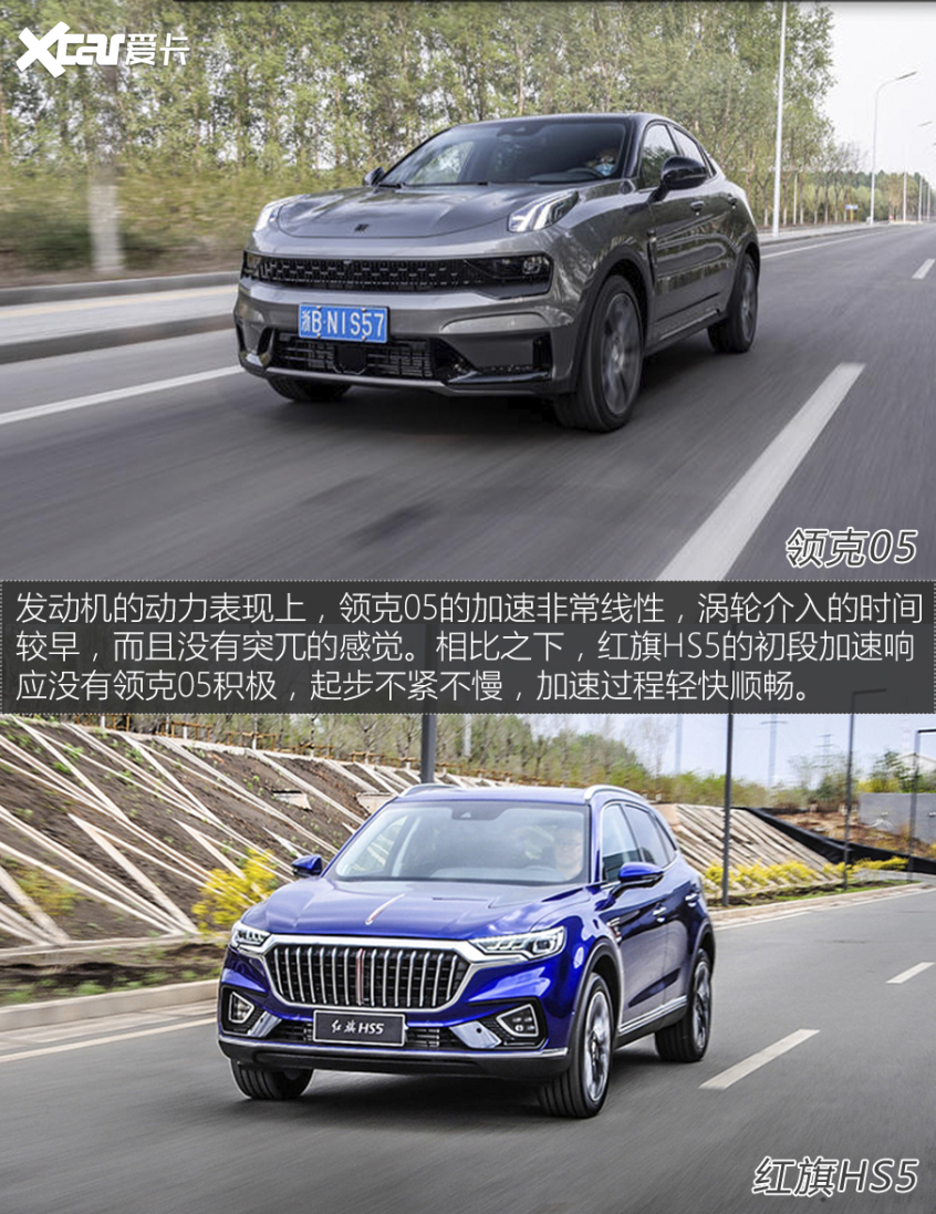 領克05對比紅旗HS5