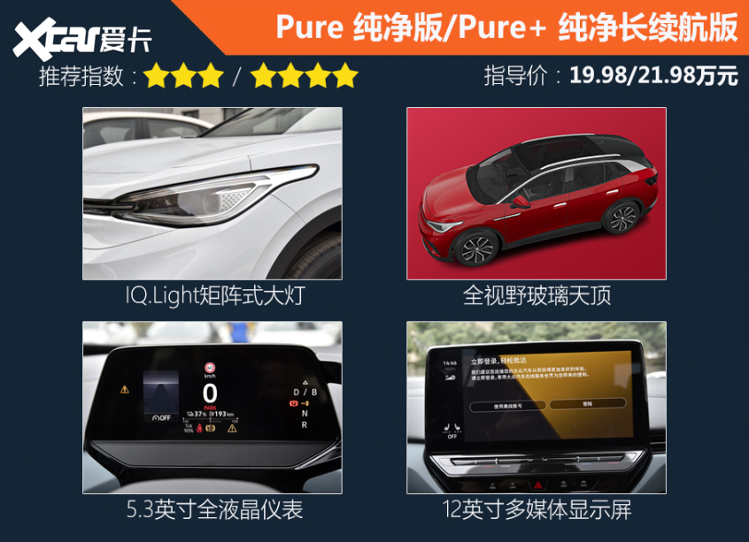 ID.4 X配置差異及車型推薦