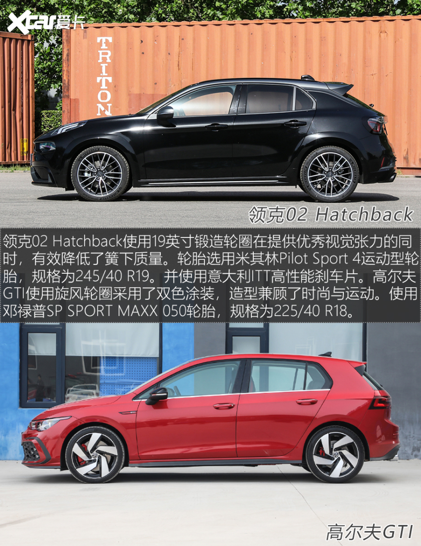 領克02 Hatchback對比第8代高爾夫GTI