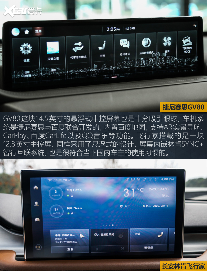 GV80對(duì)比飛行家