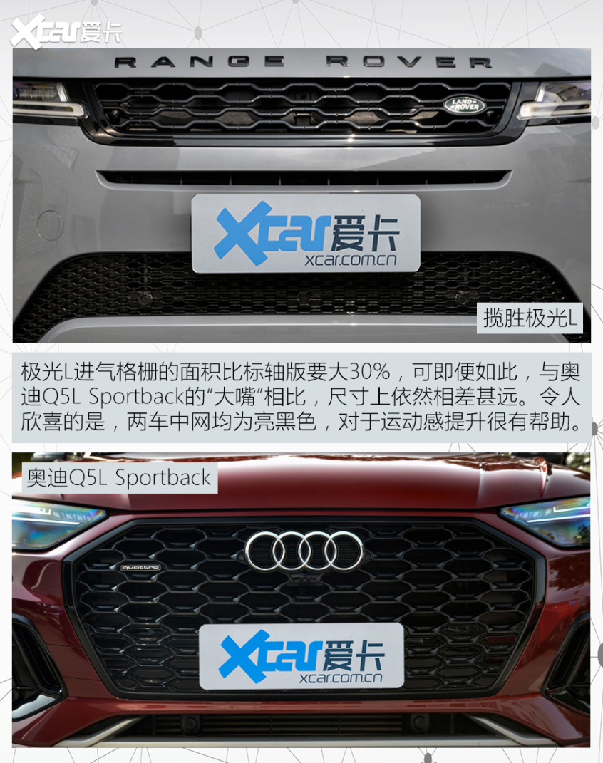 極光L對比Q5L轎跑