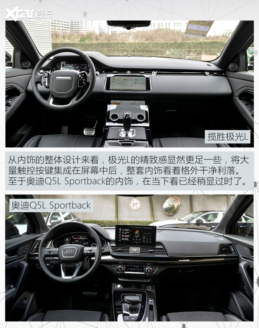極光L對比Q5L轎跑