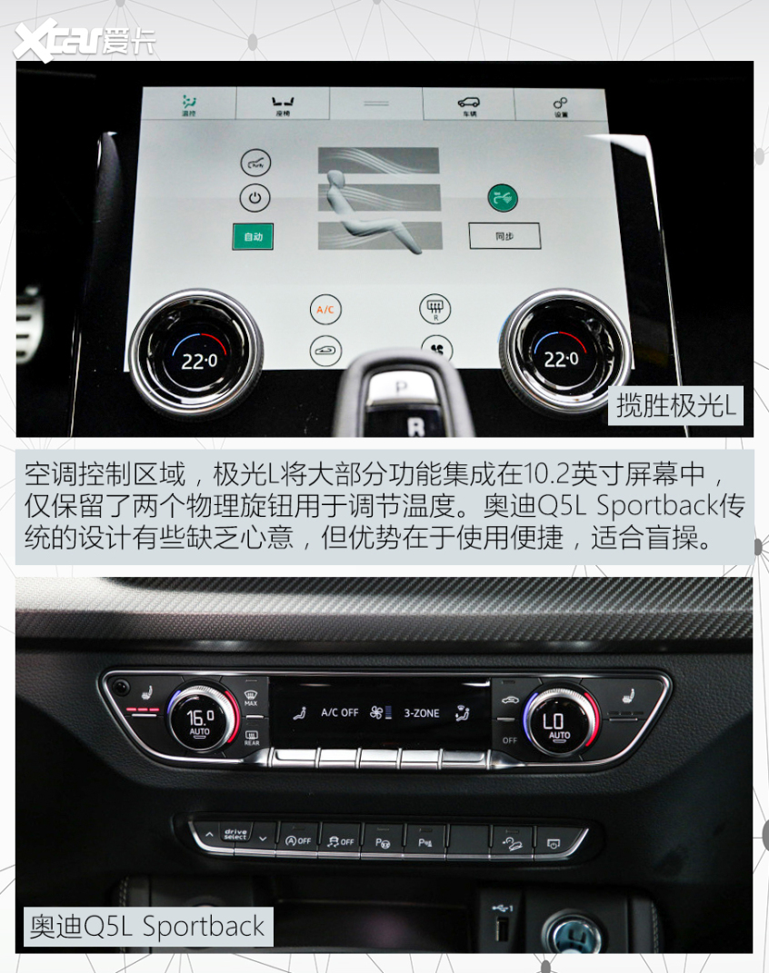 極光L對比Q5L轎跑