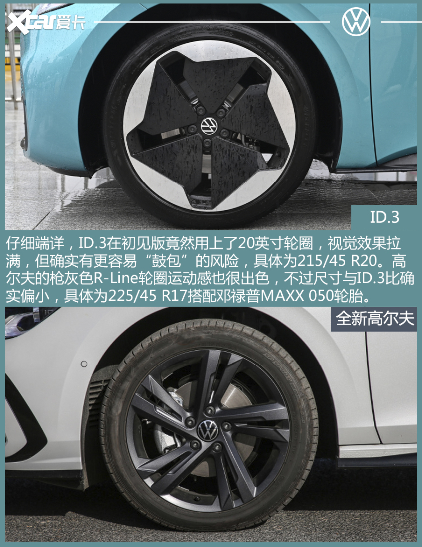 ID.3对比高尔夫