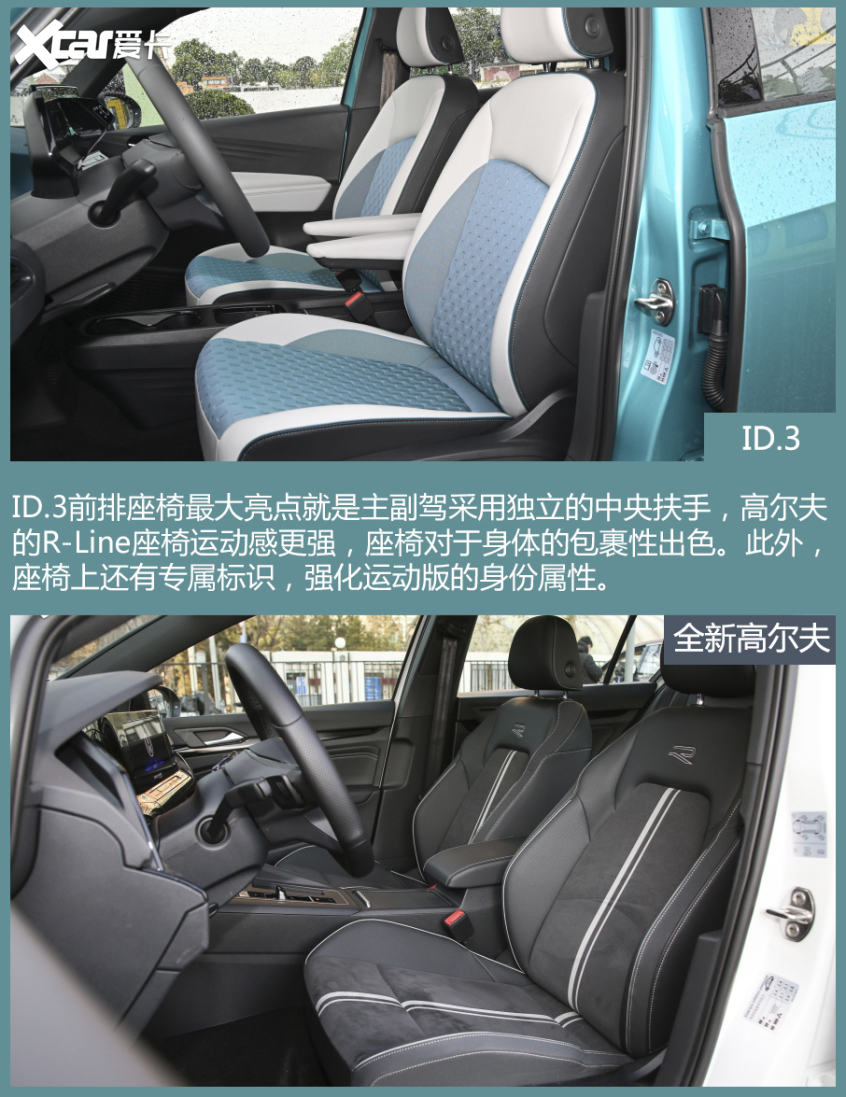 ID.3对比高尔夫