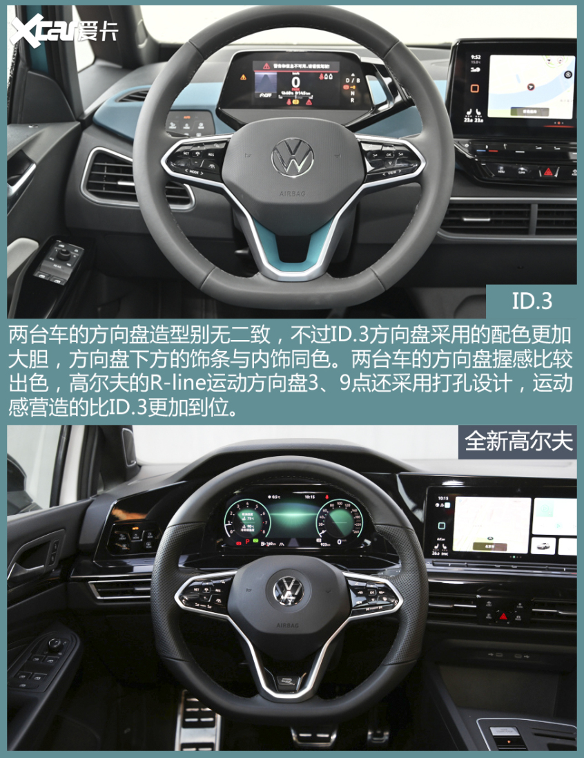 ID.3对比高尔夫
