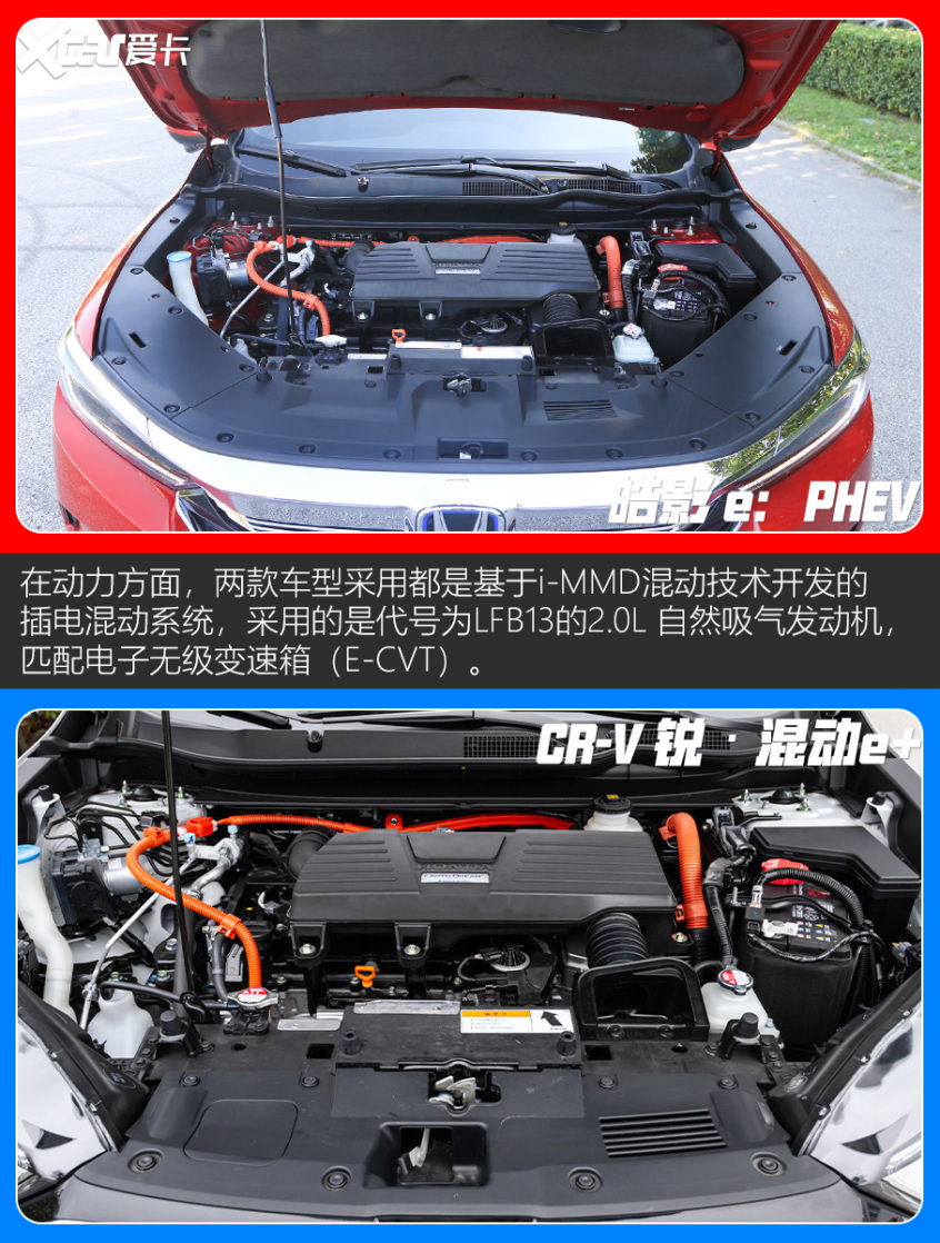 皓影 e：PHEV對(duì)比CR-V 銳·混動(dòng)e 